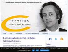Tablet Screenshot of novatus.de